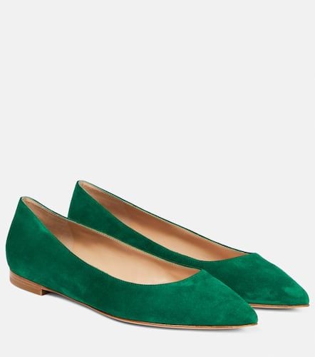 Gianvito suede ballet flats - Gianvito Rossi - Modalova