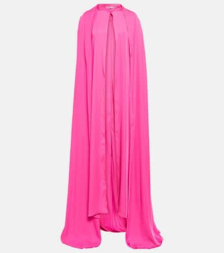 Safiyaa Draped chiffon cape gown - Safiyaa - Modalova