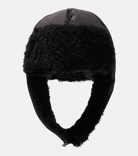 Shearling-trimmed down hat - Yves Salomon - Modalova