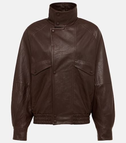 Saint Laurent Leather bomber jacket - Saint Laurent - Modalova