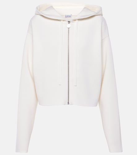 Anagram wool-blend zip-up hoodie - Loewe - Modalova