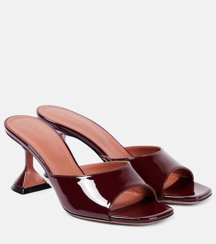 Lupita 70 patent leather mules - Amina Muaddi - Modalova