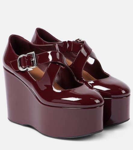 AlaÃ¯a Criss Cross patent leather wedges - Alaia - Modalova