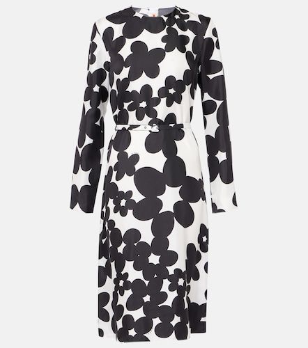 Marni Abito midi in seta con stampa - Marni - Modalova