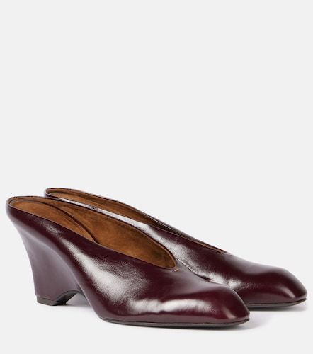 Khaite Colt 75 leather wedge mules - Khaite - Modalova