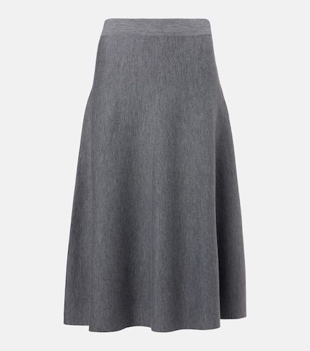 Wool high-rise midi skirt - Jardin des Orangers - Modalova