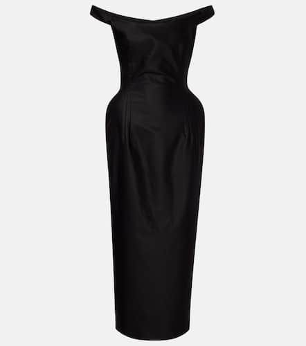 Off-shoulder cotton bustier dress - Magda Butrym - Modalova