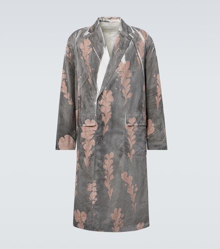 Printed double-breasted cotton coat - Dries Van Noten - Modalova
