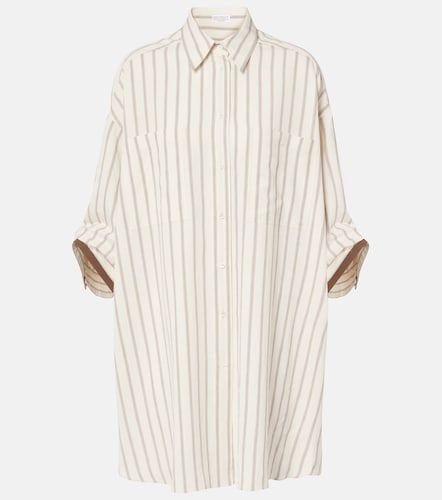 Camicia in misto seta - Brunello Cucinelli - Modalova