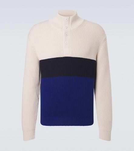 Pullover in cotone e seta color-block - Dunhill - Modalova