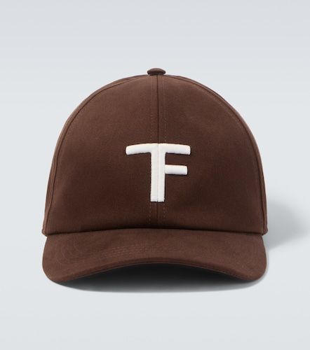 Cappello da baseball in canvas e pelle - Tom Ford - Modalova