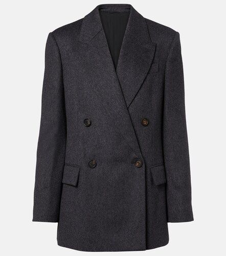 Double-breasted wool jacket - Brunello Cucinelli - Modalova