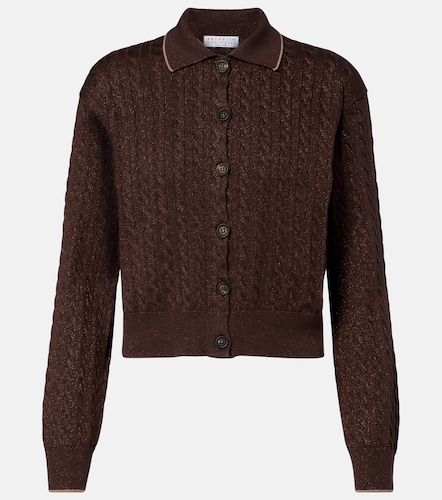 Cardigan in misto cotone - Brunello Cucinelli - Modalova