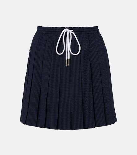 Minifalda de lana a rayas plisada - Thom Browne - Modalova