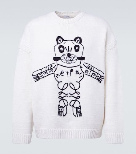 X Louis Wain - Pullover in lana con ricamo - Loewe - Modalova