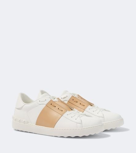 Open leather sneakers - Valentino Garavani - Modalova