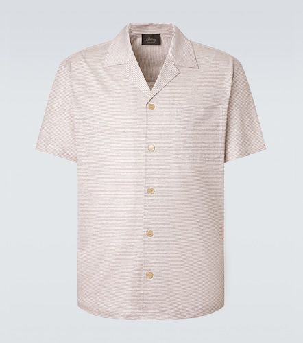 Camicia in lino e cotone a righe - Brioni - Modalova