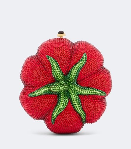 Clutch Tomato Pomodoro con cristalli - Judith Leiber Couture - Modalova