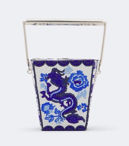 Clutch Take Out Box Blue Dragon adornado - Judith Leiber Couture - Modalova