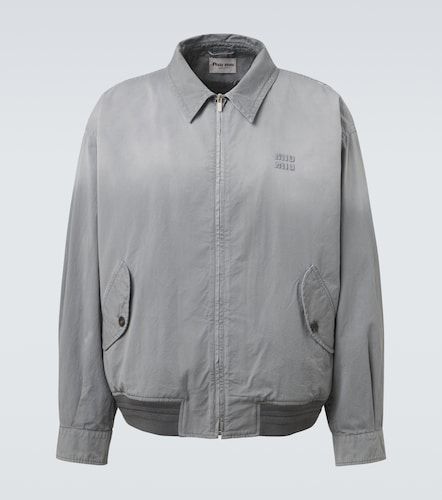 Chaqueta de sarga de algodón - Miu Miu - Modalova
