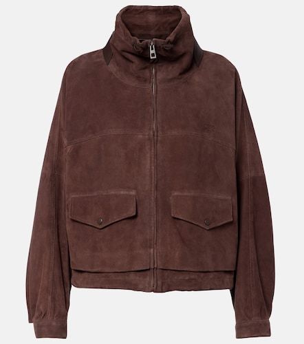 Loewe Leather-trimmed suede jacket - Loewe - Modalova