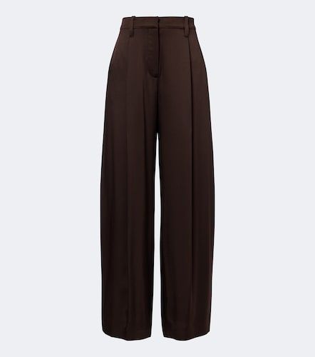 Pantalones anchos de seda con cuentas Monili - Brunello Cucinelli - Modalova