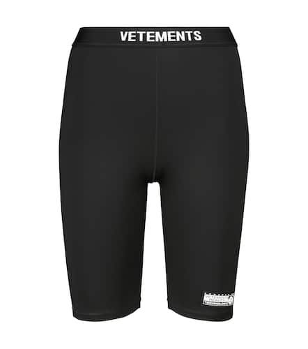 Shorts ciclistas con logo estampado - Vetements - Modalova