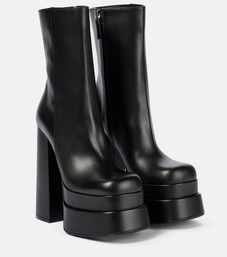 Stivaletti Intrico in pelle con plateau - Versace - Modalova