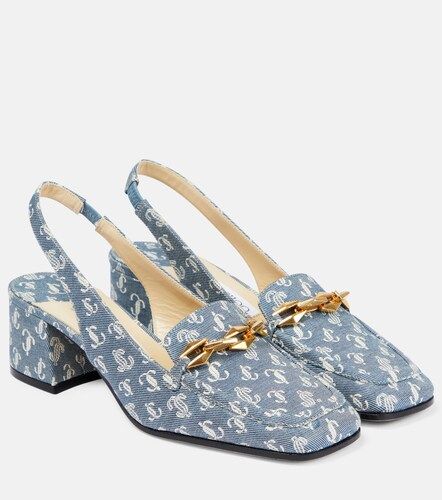 Pumps slingback Diamond Tilda 45 in denim - Jimmy Choo - Modalova