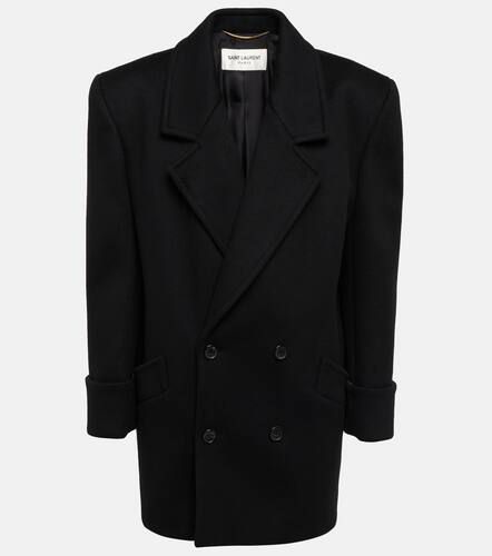 Double-breasted wool coat - Saint Laurent - Modalova