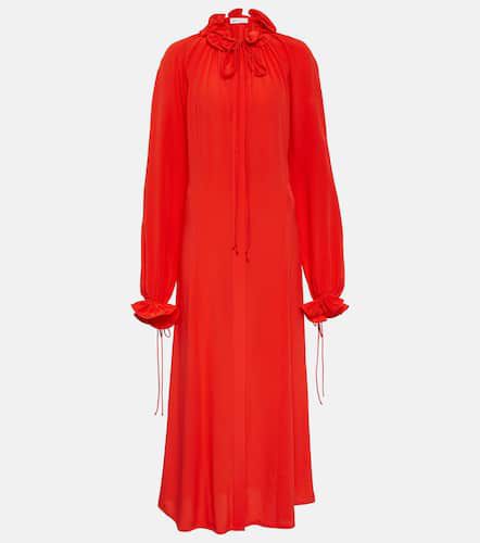 Ruched silk chiffon maxi dress - Victoria Beckham - Modalova