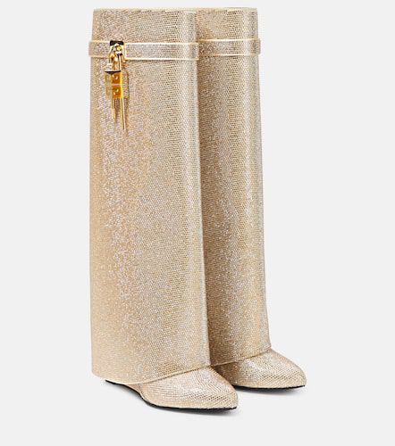 Shark Lock embellished knee-high boots - Givenchy - Modalova