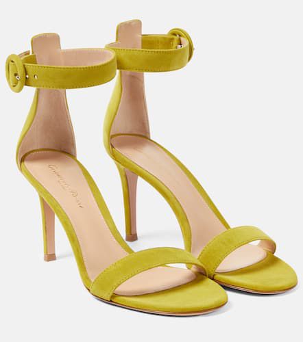 Sandalen Portofino 85 aus Veloursleder - Gianvito Rossi - Modalova