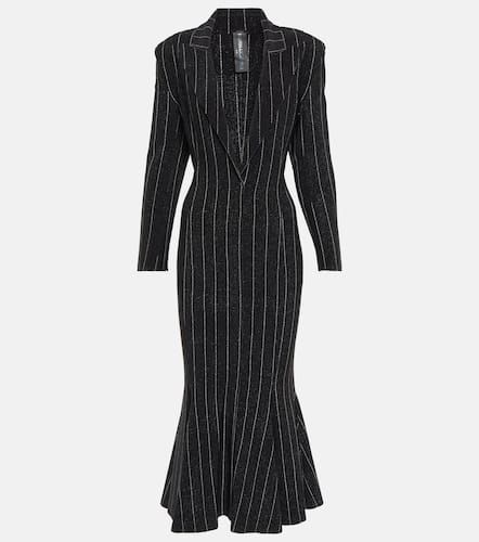 Pinstripe jersey midi dress - Norma Kamali - Modalova