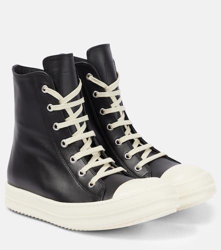 Leather high-top sneakers - Rick Owens - Modalova