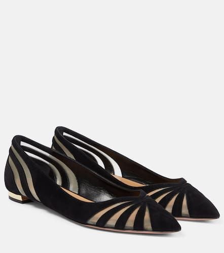 The Spy suede ballet flats - Aquazzura - Modalova