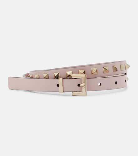 Rockstud slim leather belt - Valentino Garavani - Modalova