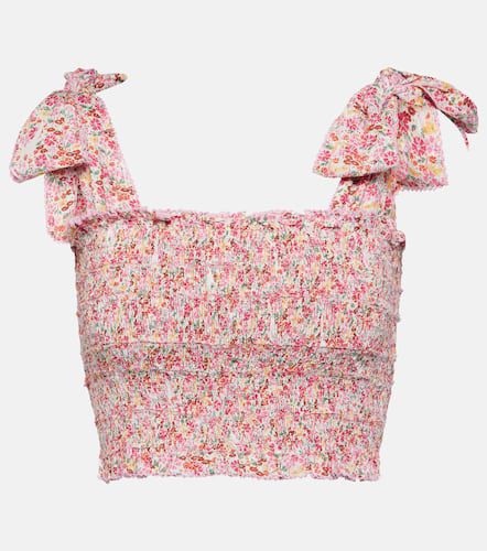 Trini floral shirred top - Poupette St Barth - Modalova