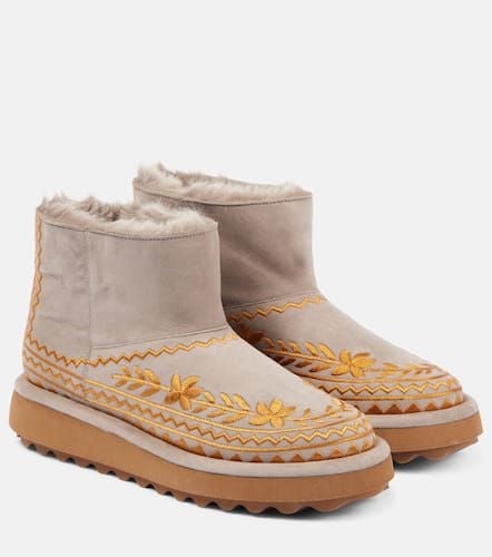 Zarina shearling-lined suede snow boots - Clergerie - Modalova