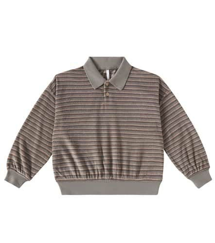 Striped cotton-blend polo sweater - Rylee + Cru - Modalova