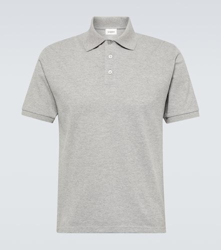 Cassandre cotton-blend pique T-shirt - Saint Laurent - Modalova