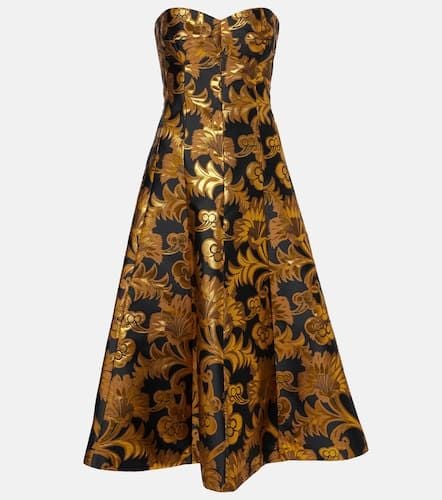 Semi-sheer strapless lamÃ© maxi dress - Etro - Modalova