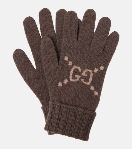 Guanti GG in cashmere jacquard - Gucci - Modalova