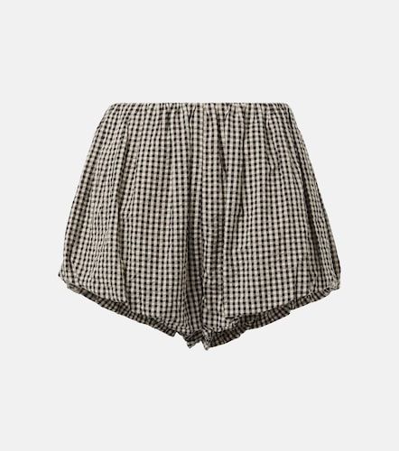 Shorts Aurelia de algodón a cuadros - Posse - Modalova