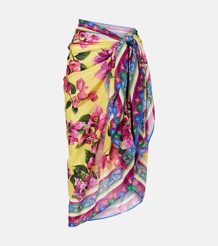 Pareo de algodón floral - Dolce&Gabbana - Modalova