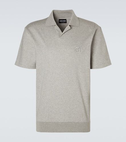 Polo de jersey de algodón - Giorgio Armani - Modalova
