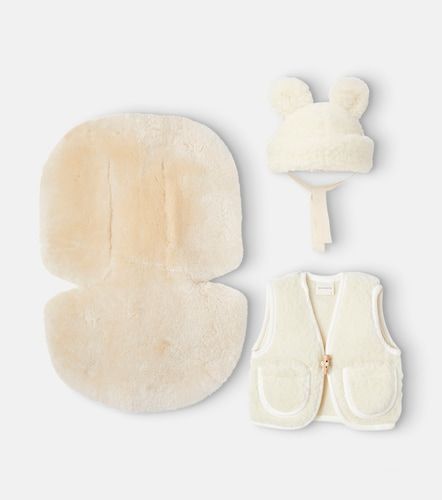 Bebé- set de gorro, funda de cochecito y chaleco de lana - Binibamba - Modalova