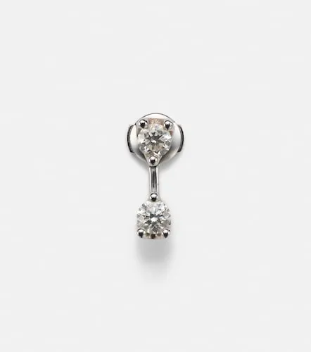 Pendiente individual en oro blanco de 18 ct con diamantes - Anita Ko - Modalova