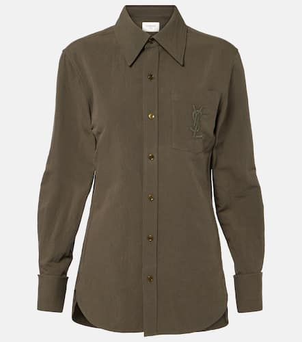 Hemd Cassandre aus Baumwolle und Leinen - Saint Laurent - Modalova