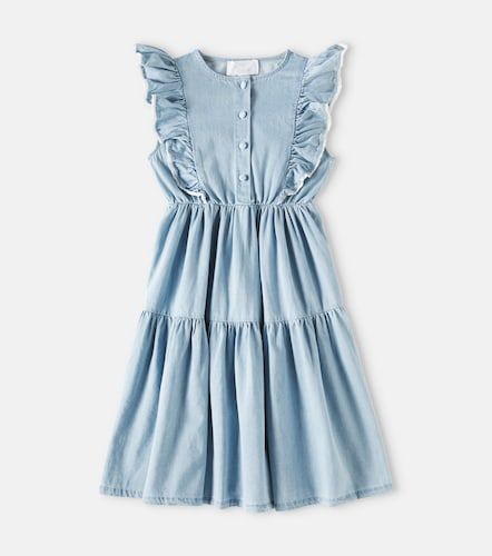 Vestido Bella de denim con volantes - C'era Una Volta - Modalova